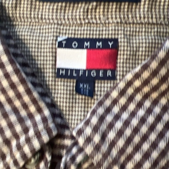 Tommy Hilfiger Men's Adult Sz 2XL Button Shirt Long Sleeve Plaid Multicolor! (D) - Picture 3 of 5
